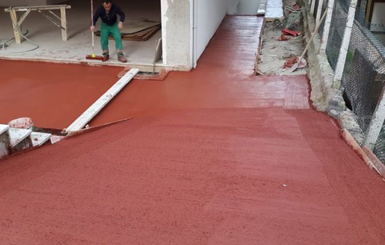 Makinalı Şap Uygulama